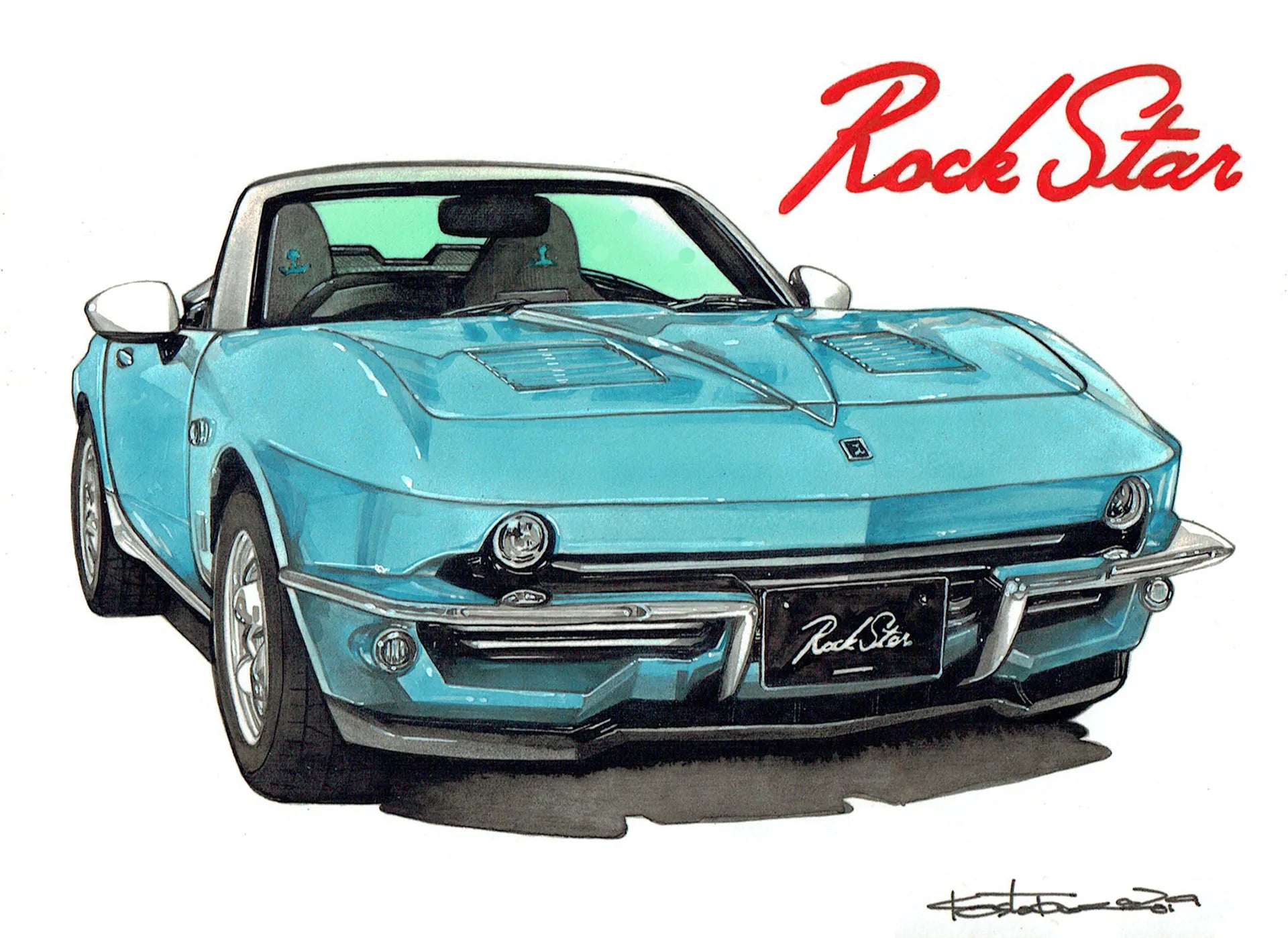 光岡ロックスターの車絵イラスト