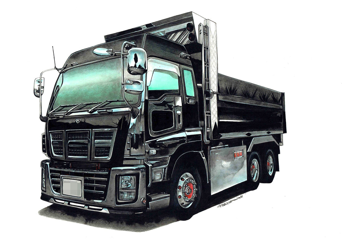 ダンプの車絵イラスト