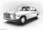 愛車のレトロなベンツを形にしたリアルな手描き車イラスト｜誕生日や記念日のプレゼントにおすすめ