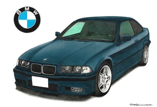 BMWを描いた絵