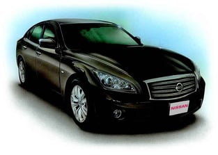 黒い日産の車絵