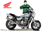 CB1300とオーナーの手描きオーダーバイクイラスト