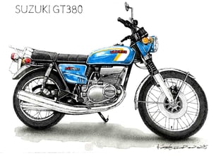 GT380の水彩画