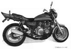 バイクイラスト制作のサンプル画像。カワサキZⅡをモノクロで精密に描いた手描き作品