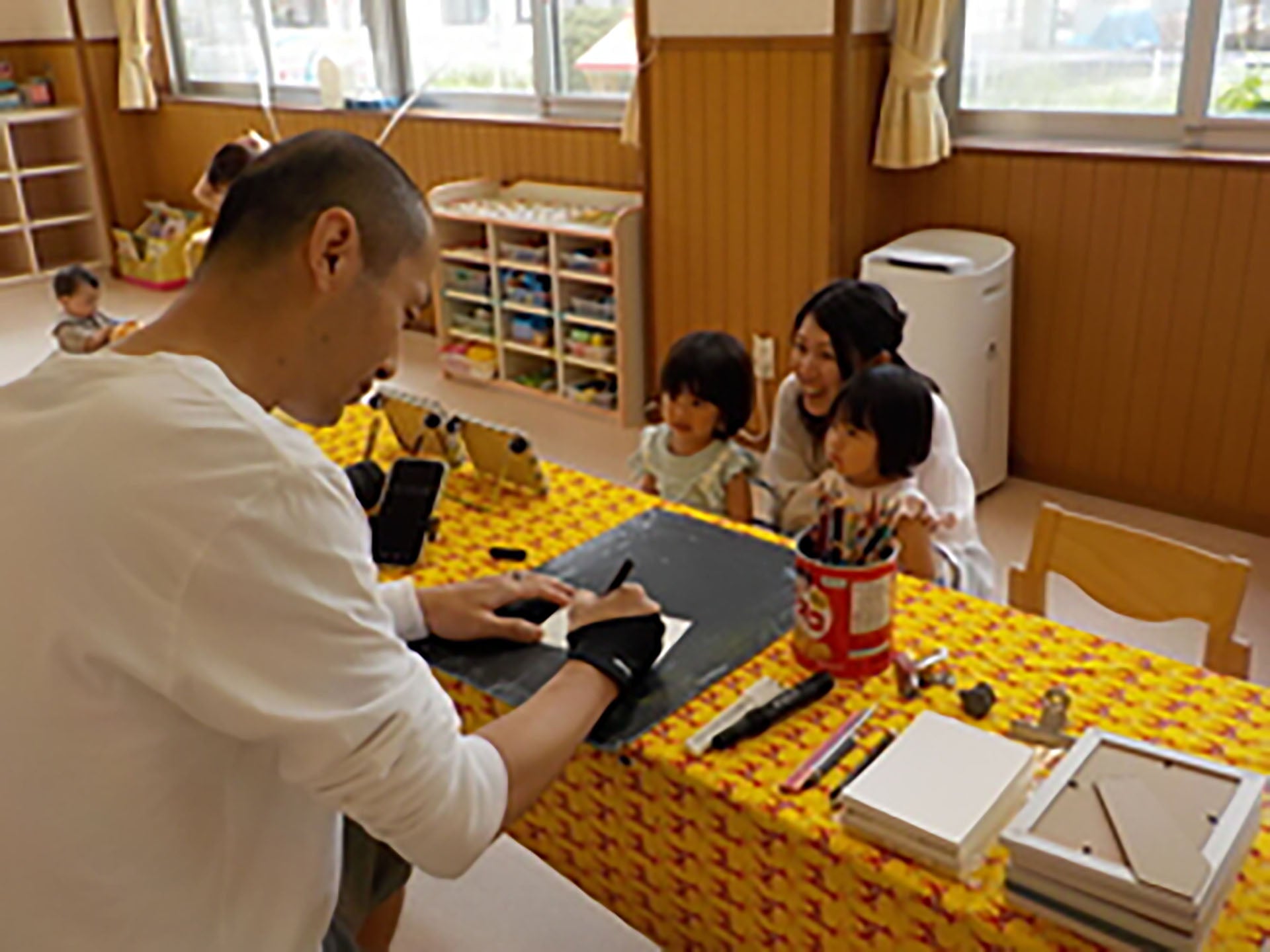 田村幸章似顔絵イベント出張