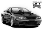 愛車のGT-Rを形にしたリアルな手描き車イラスト｜誕生日や記念日のプレゼントにおすすめ