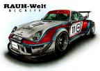 RAUH-Weltポルシェ911のオーダー車絵イラスト