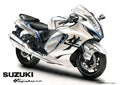 スズキ隼のオーダーバイク絵イラスト
