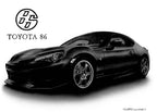 トヨタ86の思い出を形にしたリアルな手描き車イラスト｜誕生日や記念日のプレゼントにおすすめ