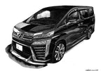 愛車の思い出を形にしたリアルな手描き車イラスト｜誕生日や記念日のプレゼントにおすすめ